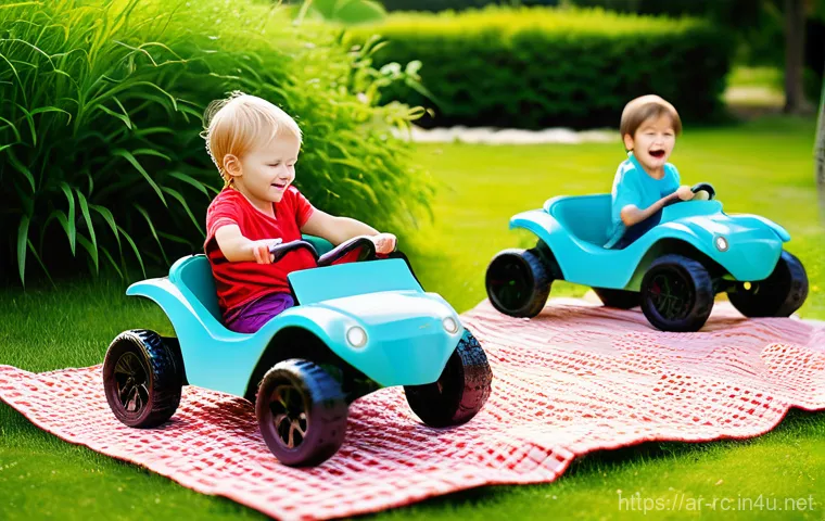 RC카의 지속가능한 재료 사용 - **High-Performance Recycled Metal RC Racer on an Eco-Track:**
A dynamic, eye-level shot of a pow... RC카의 지속가능한 재료 사용 - **High-Performance Recycled Metal RC Racer on an Eco-Track:**
A dynamic, eye-level shot of a pow...